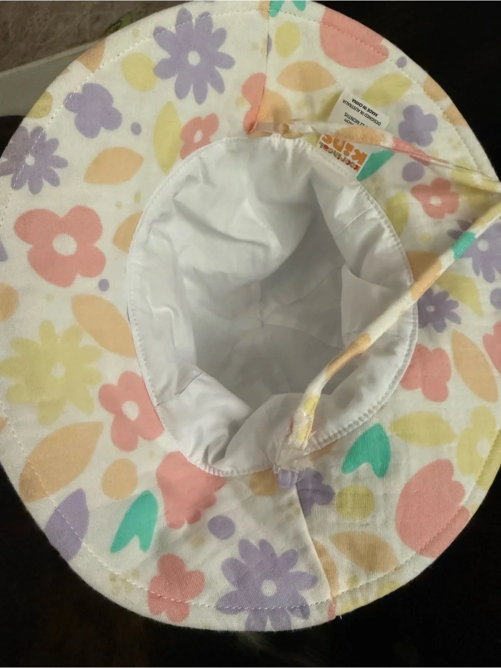 Kids Floral Bucket Hat - Pastel Multi Color
